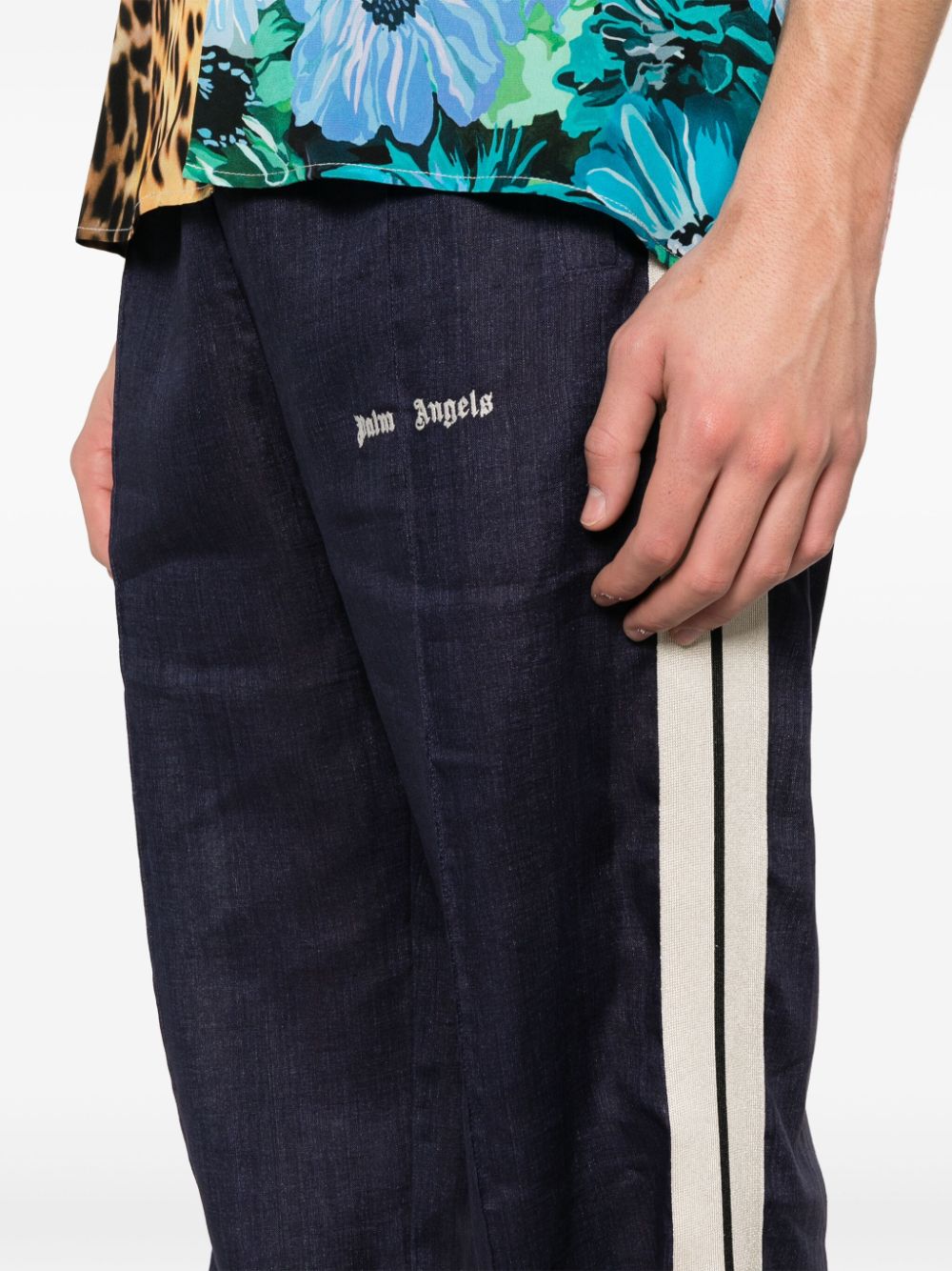 Palm Angels Conscious Criteria page Logo track pants