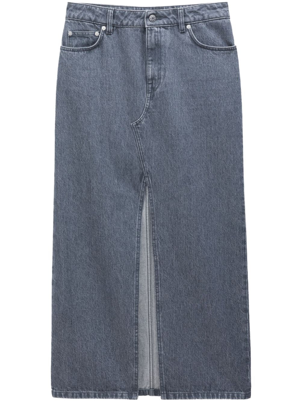Filippa K Conscious Criteria page Slit denim long skirt