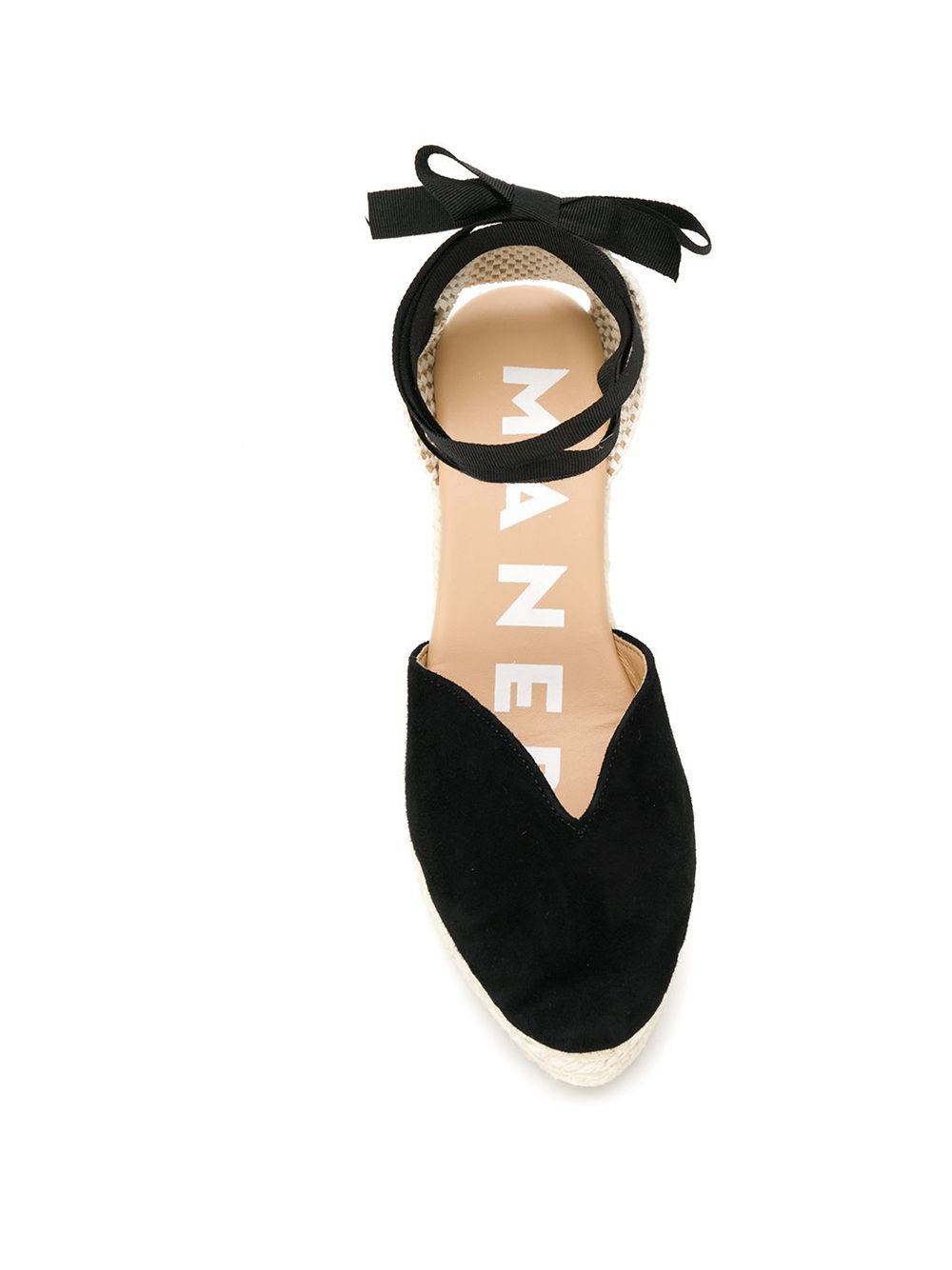 Manebí Manebi Hamptons Suede Heart-Shaped Wedge Espadrilles