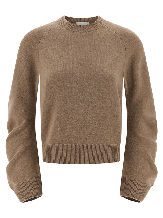 Nude Curved Sleeve Sweater