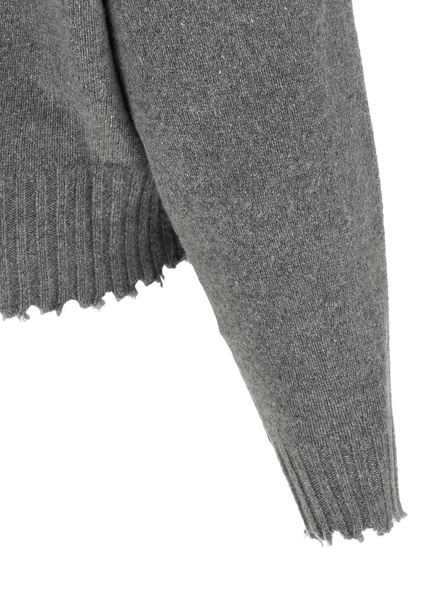 Nude Fringed Hem Sweater
