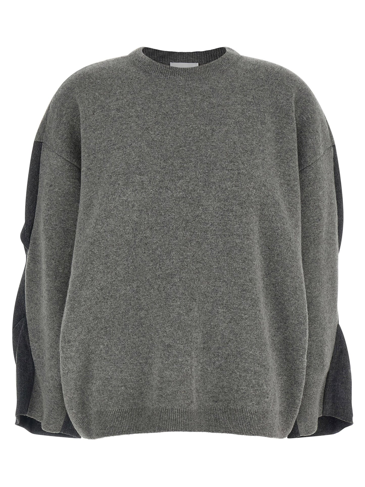 Nude Two-tone Sleeve Sweater
