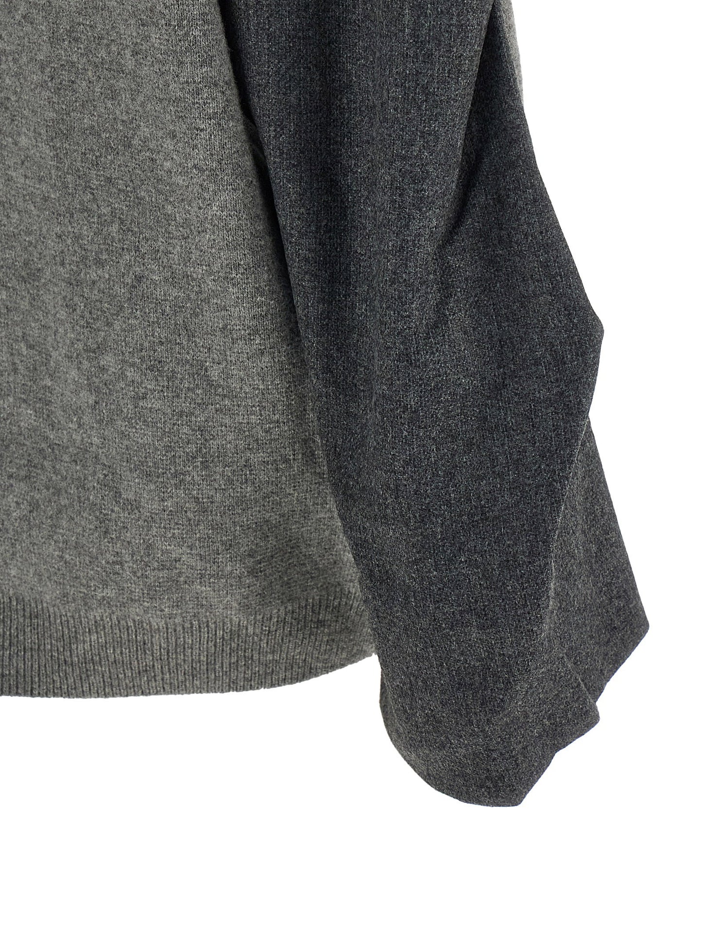 Nude Two-tone Sleeve Sweater