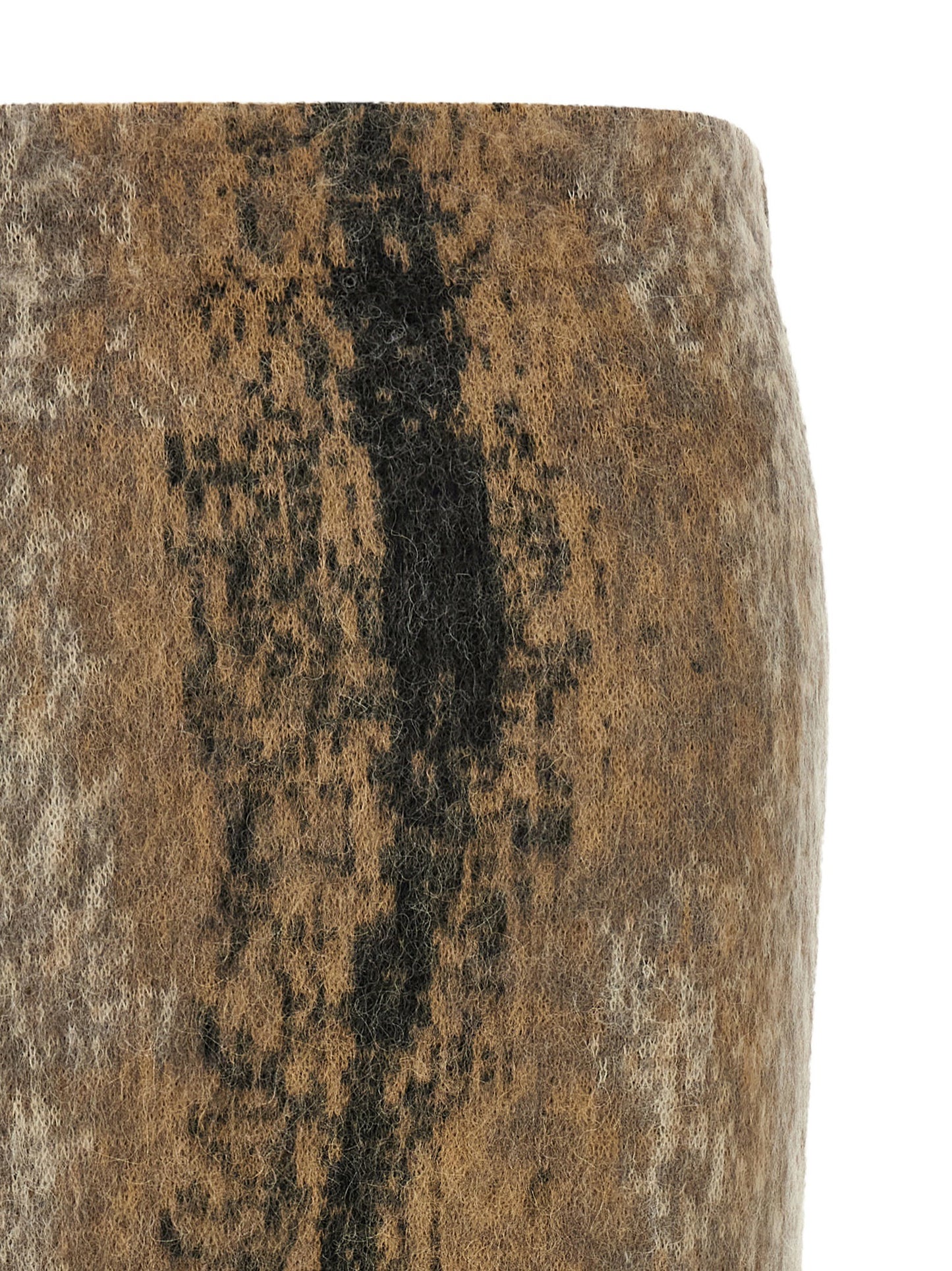 Nude Wool And Alpaca Skirt