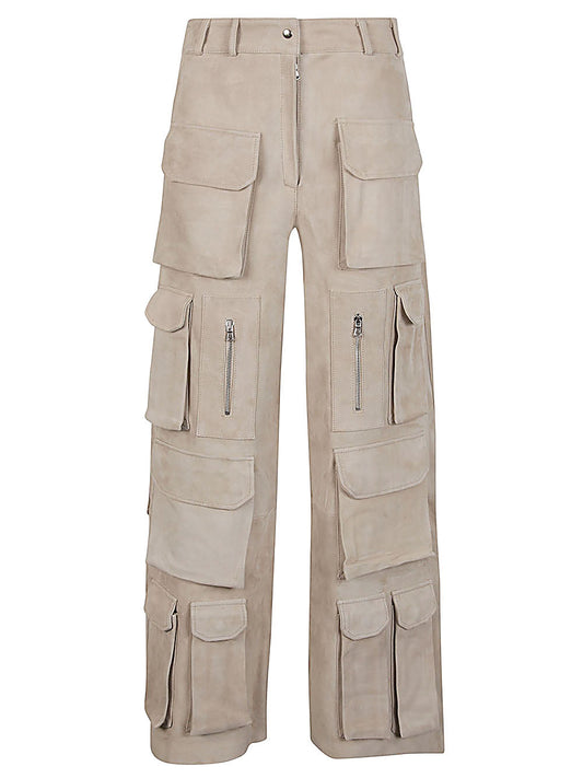 Fermas.Club Suede cargo trousers