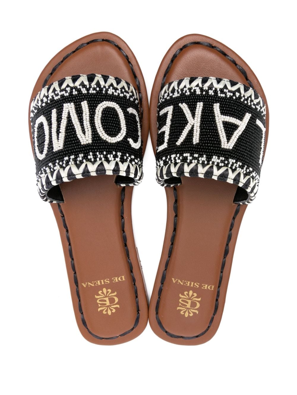 De Siena Lake Como Beads Flat Sandals.