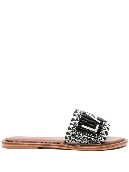 De Siena Lake Como Beads Flat Sandals.