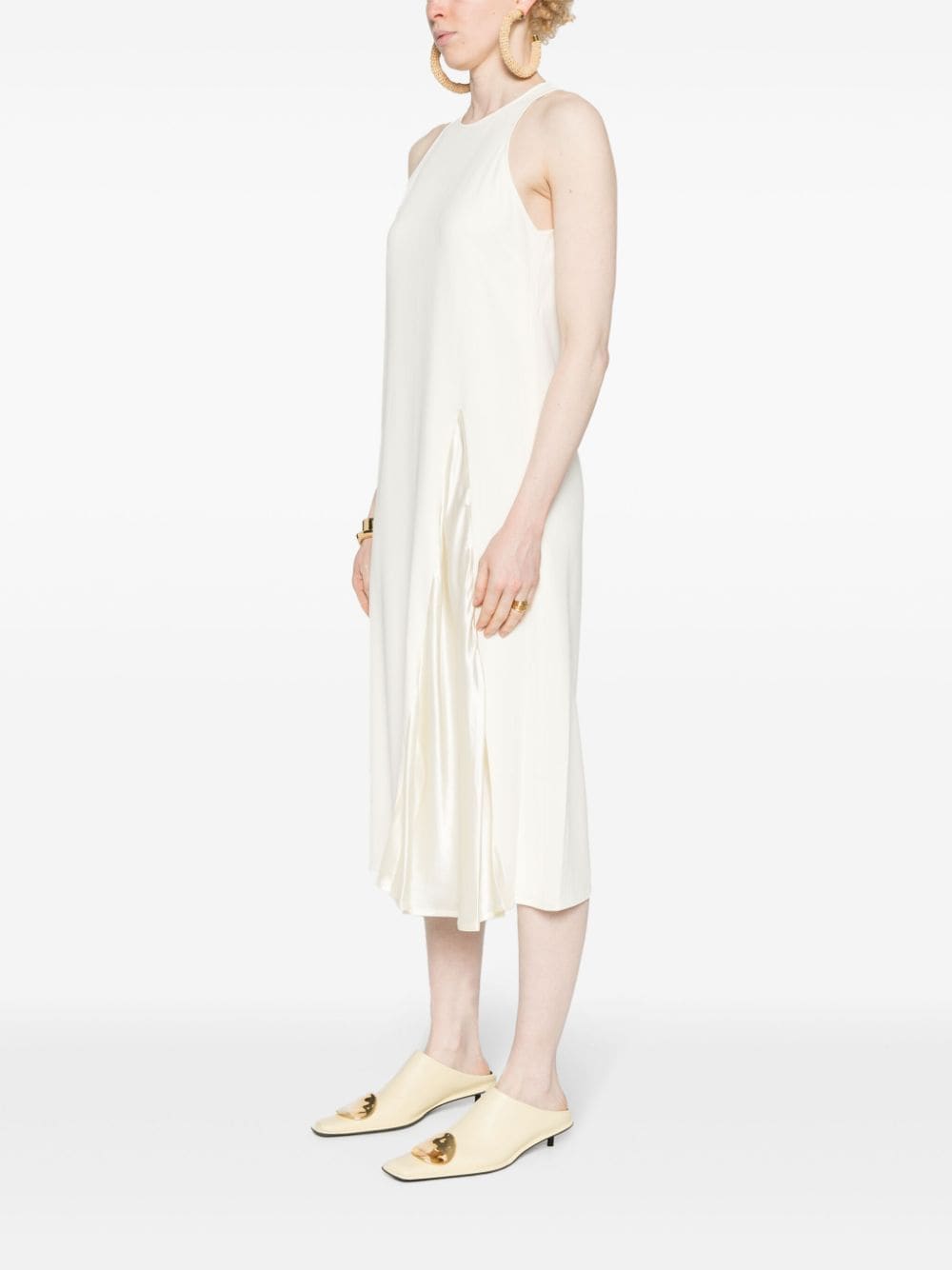 Erika Cavallini Semi-Couture Sleeveless midi dress