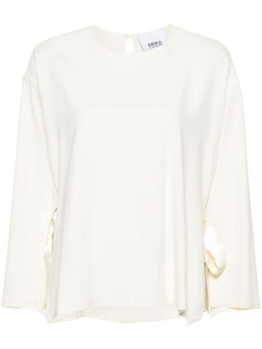 Erika Cavallini Semi-Couture Cady texture blouse