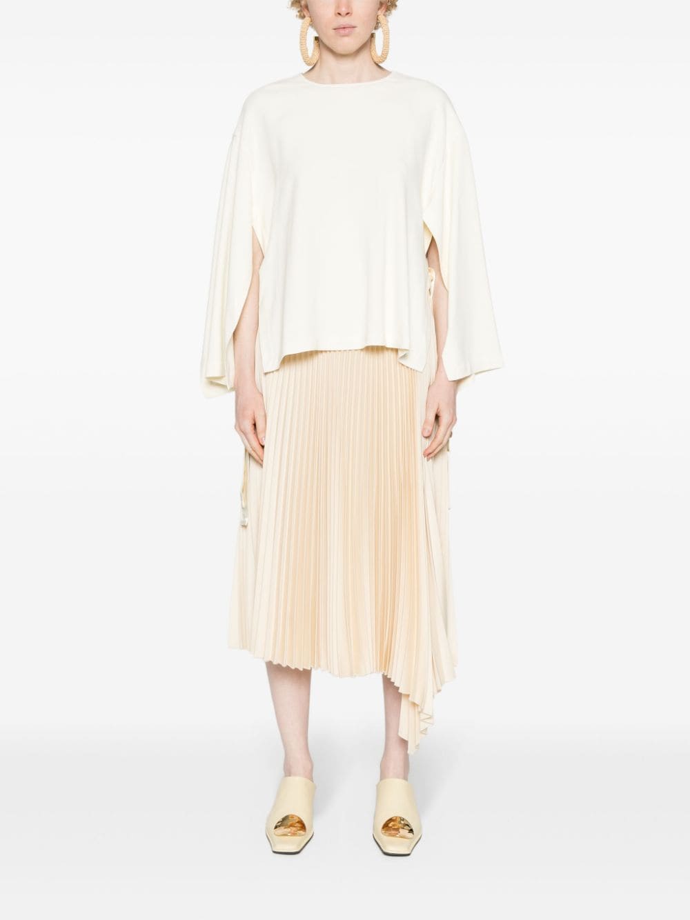 Erika Cavallini Semi-Couture Cady texture blouse