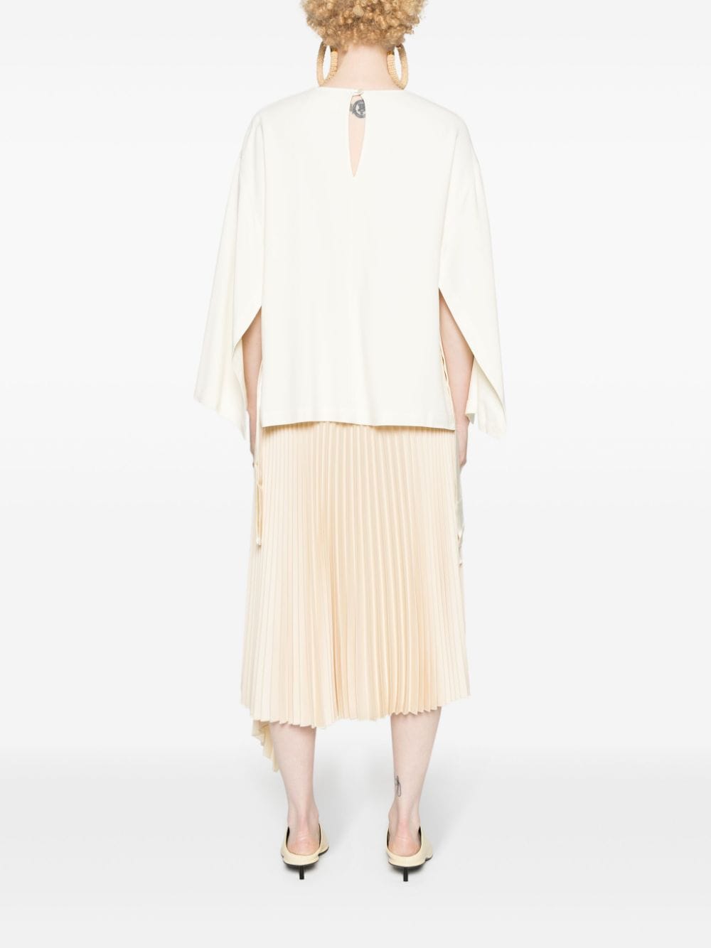 Erika Cavallini Semi-Couture Cady texture blouse