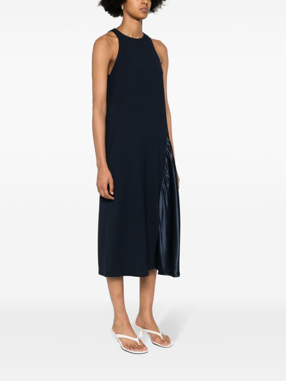 Erika Cavallini Semi-Couture Sleeveless midi dress