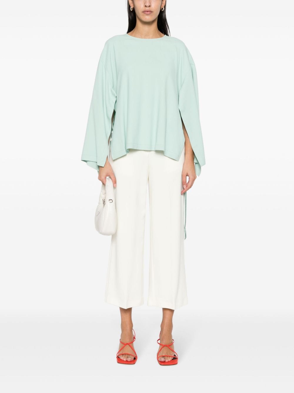 Erika Cavallini Semi-Couture Wide-leg trousers