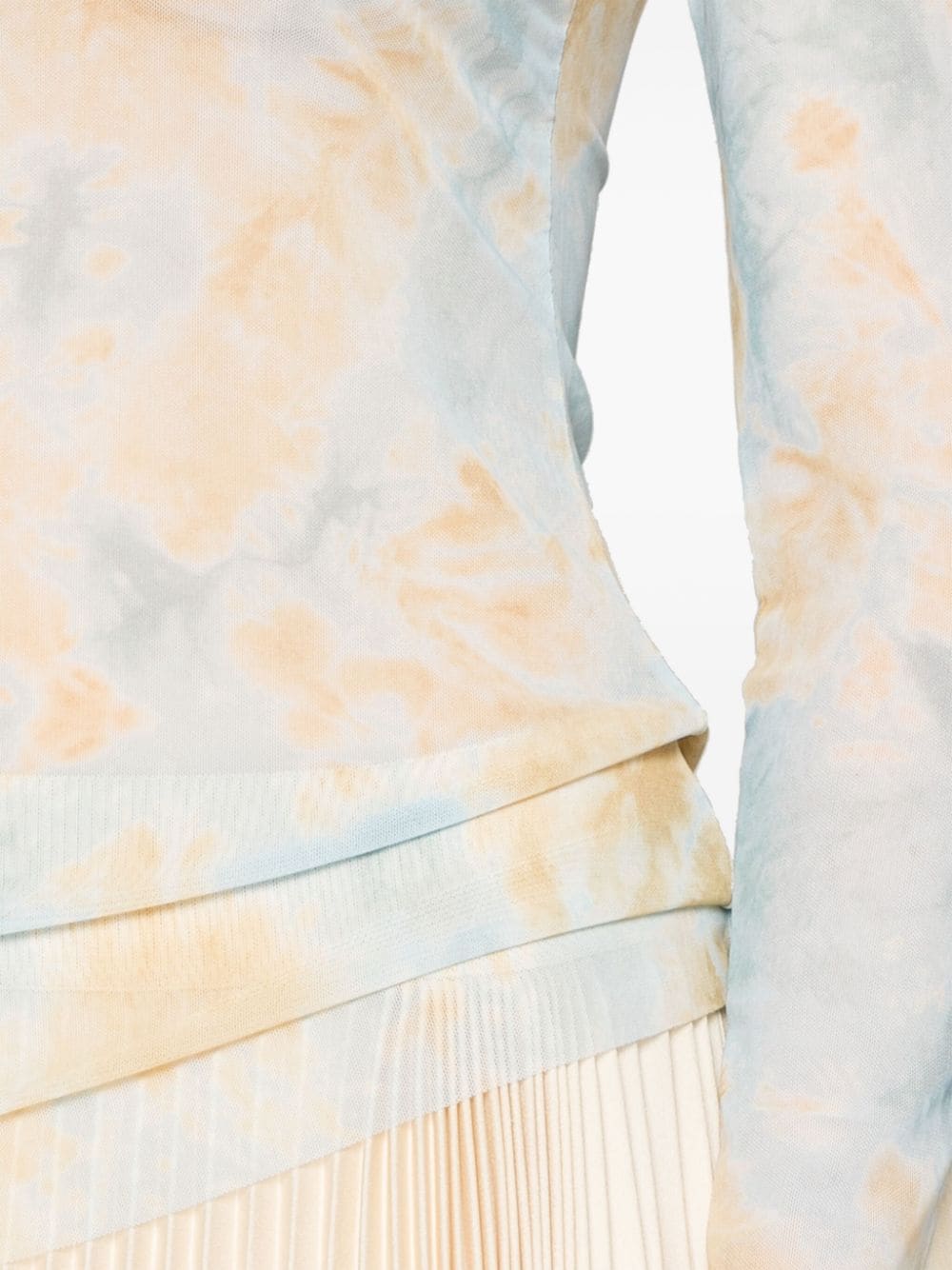 Erika Cavallini Semi-Couture Long sleeve printed t-shirt