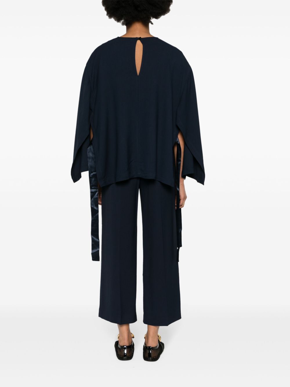 Erika Cavallini Semi-Couture Cady texture blouse