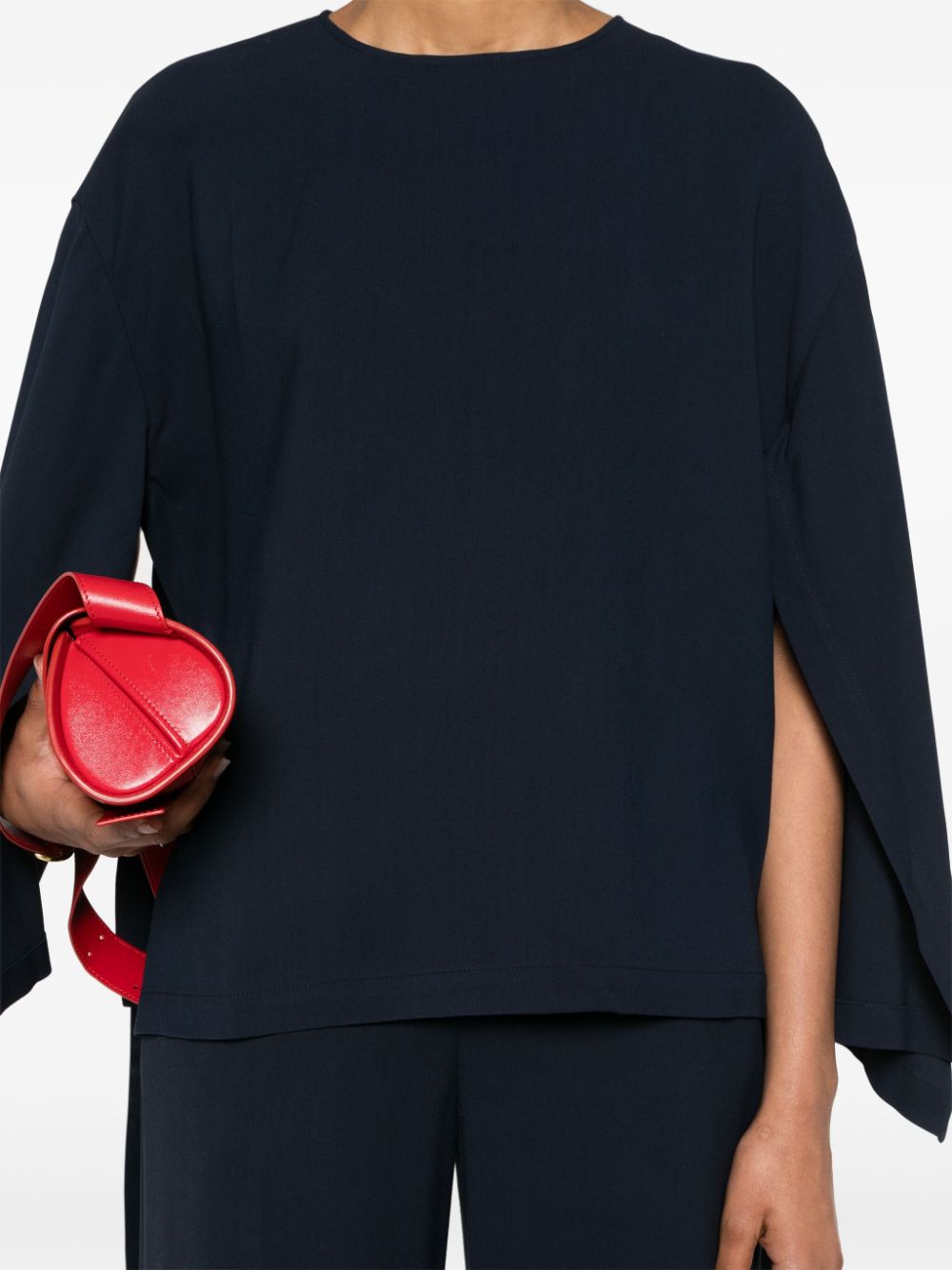 Erika Cavallini Semi-Couture Cady texture blouse