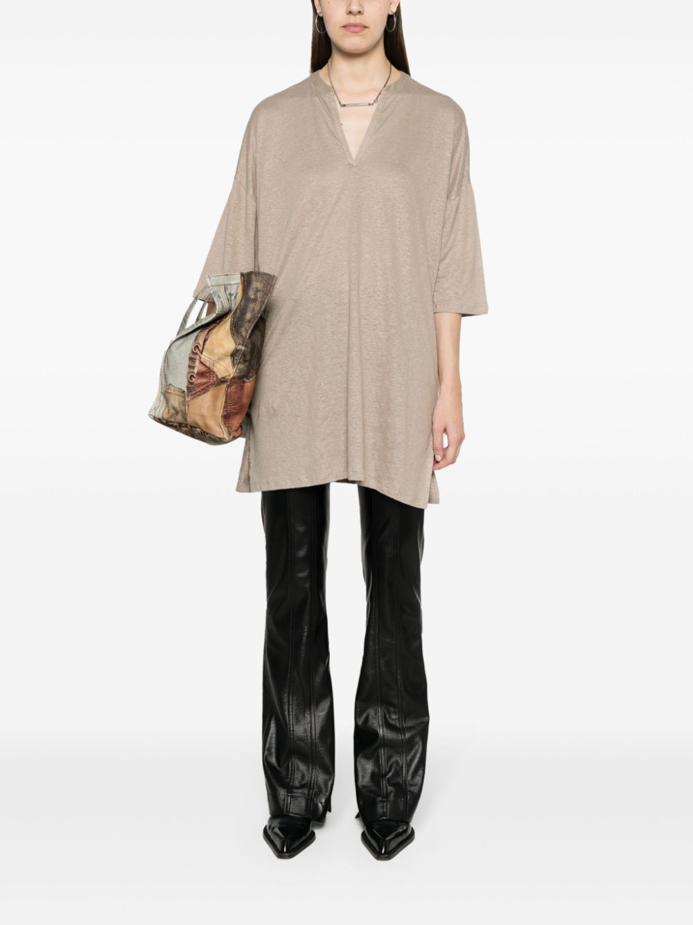 Majestic Conscious Criteria page Linen blend tunic dress