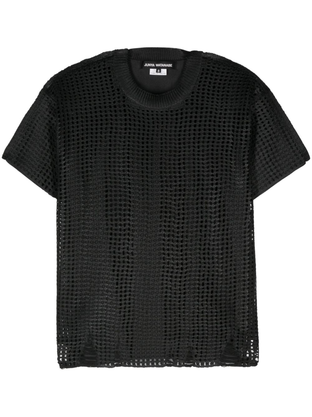 Junya Watanabe Open-knit crewneck t-shirt
