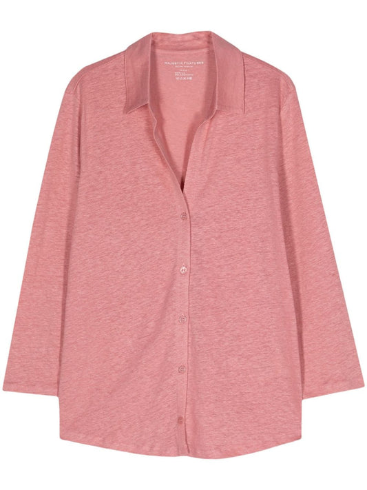 Majestic Conscious Criteria page 3/4 sleeve linen shirt