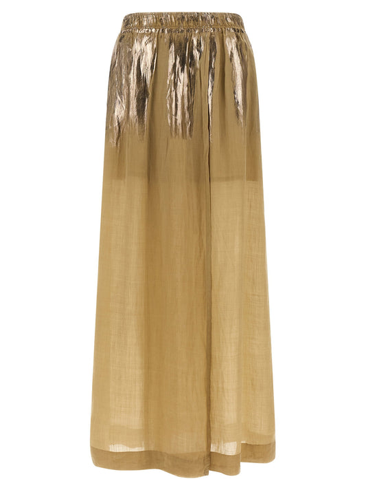 Nude Slit Skirt