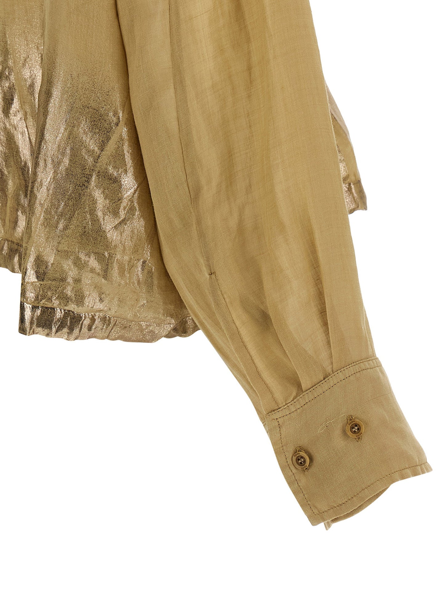 Nude Linen Blend Shirt