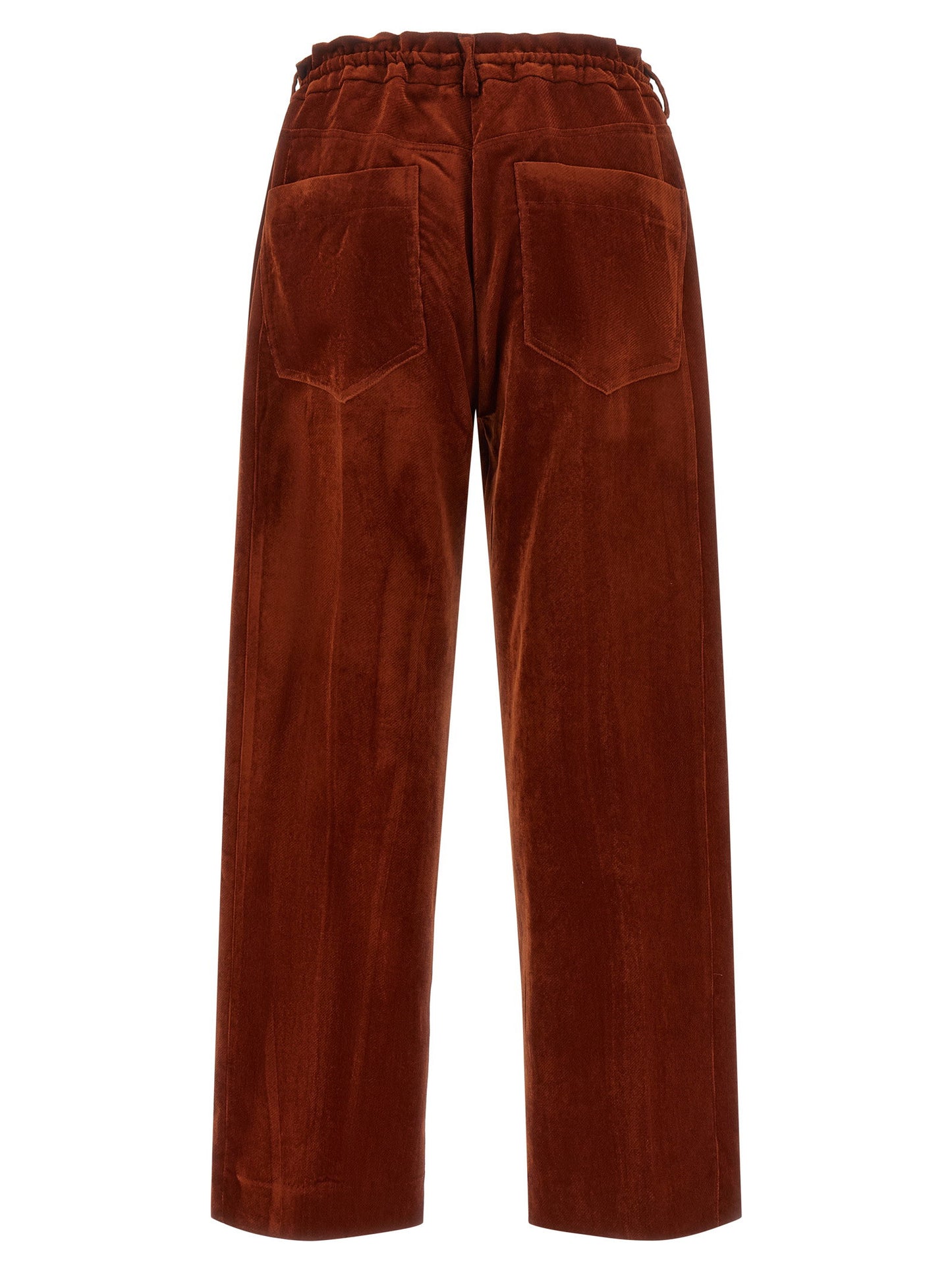 Nude Velvet Pants