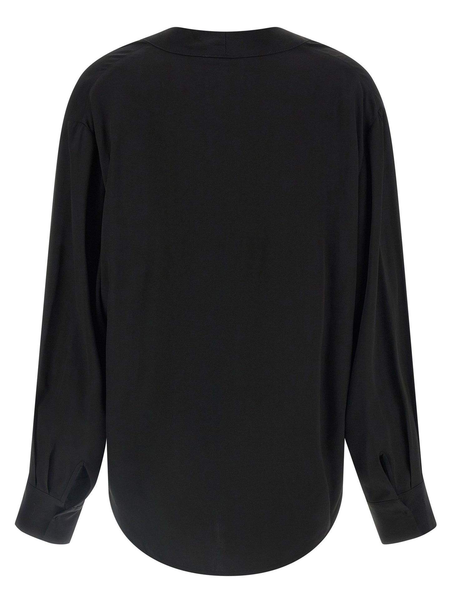 Nude V-neck Blouse