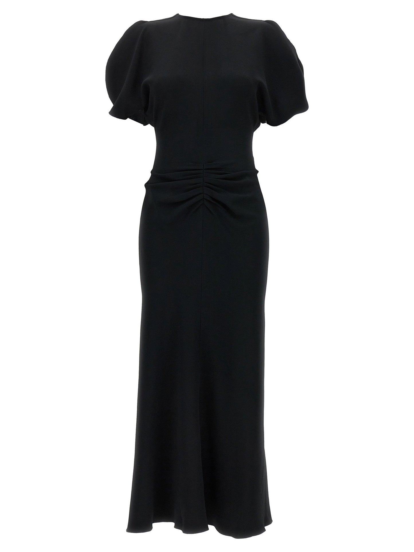 Victoria Beckham Gathered Waist Midi Dress