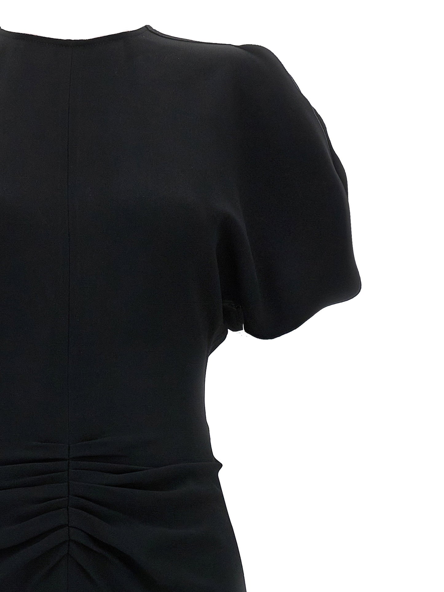 Victoria Beckham Gathered Waist Midi Dress