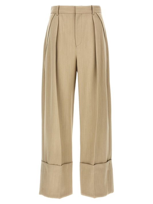 Victoria Beckham Maxi Turn-up Pants