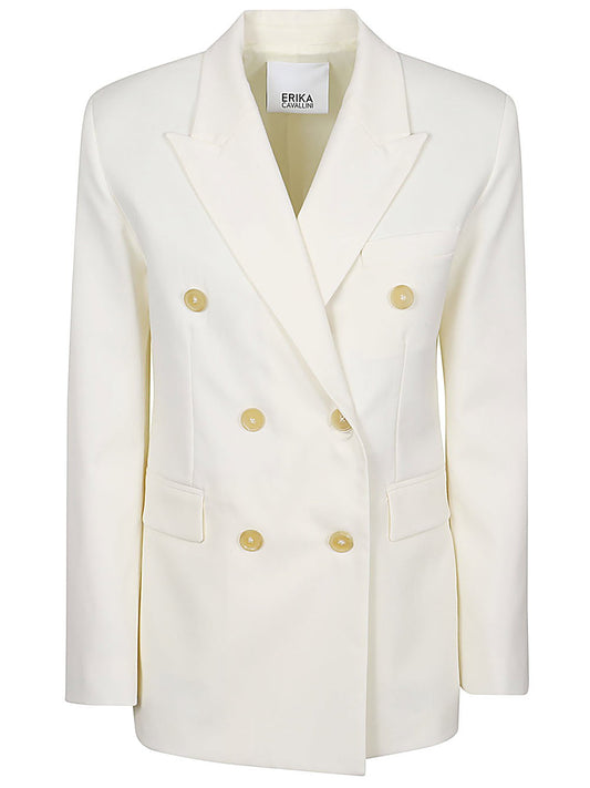Erika Cavallini Semi-Couture Wool twill Alberta jacket