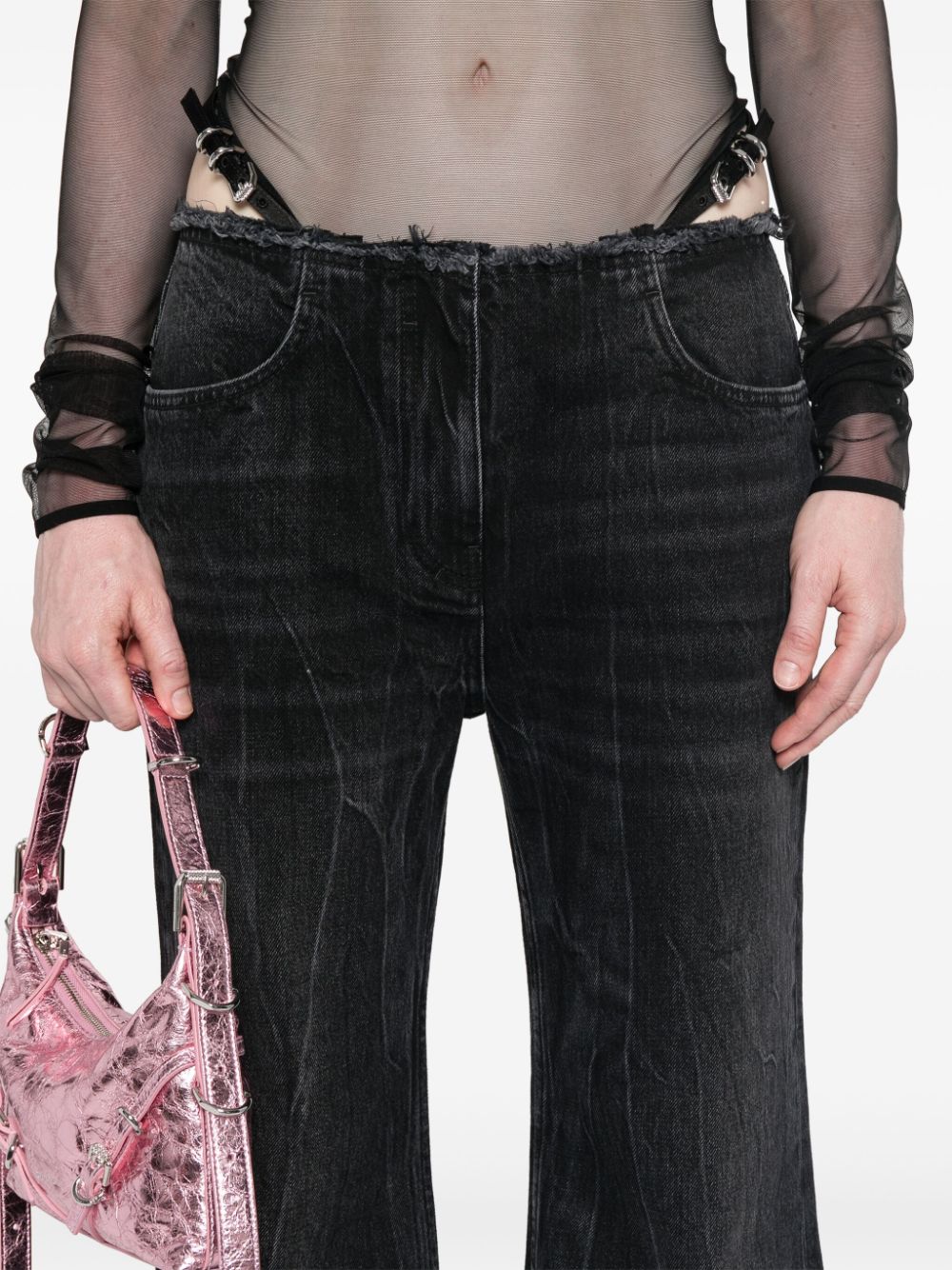 Givenchy Wide-leg denim cotton jeans