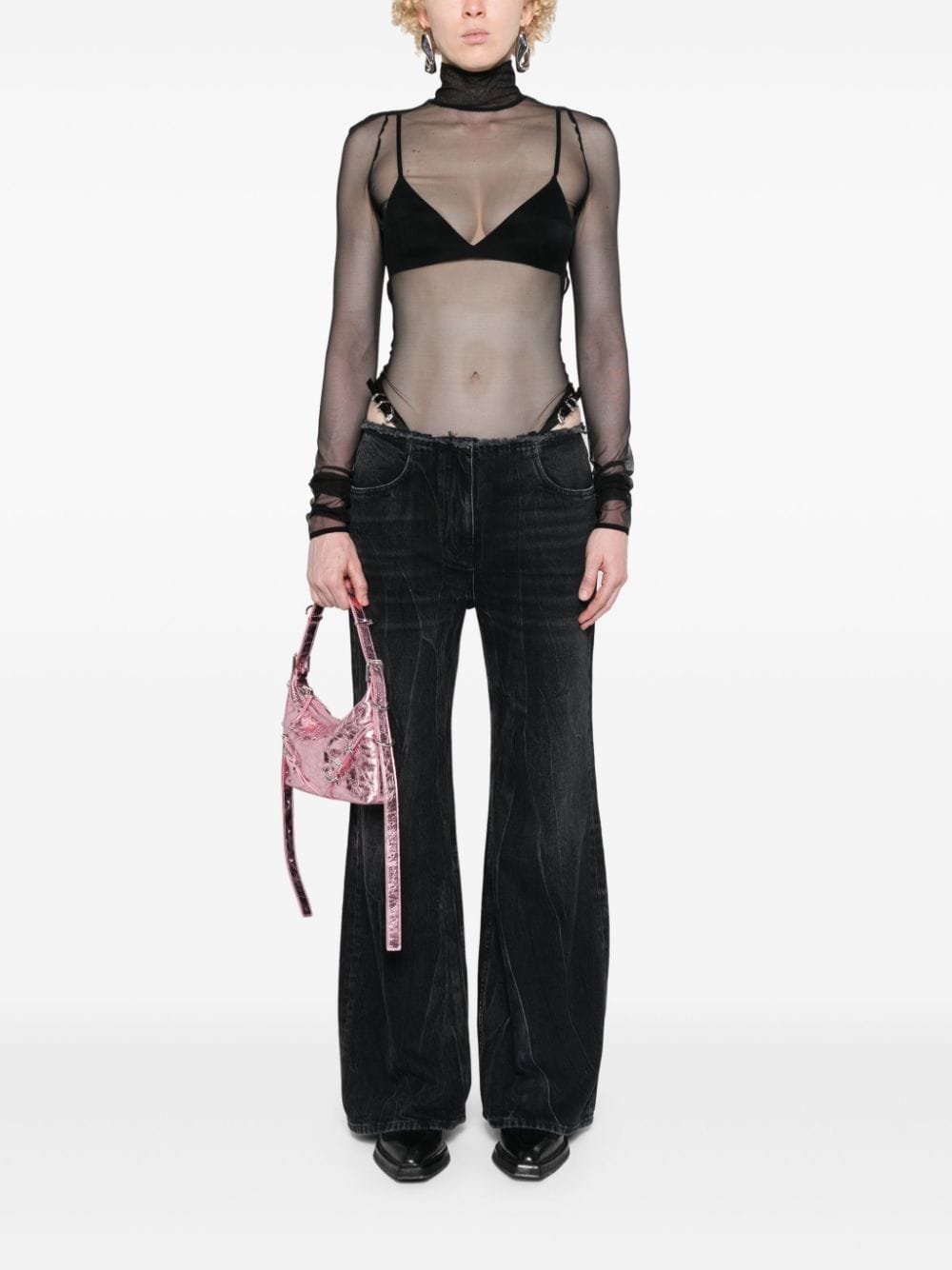 Givenchy Wide-leg denim cotton jeans