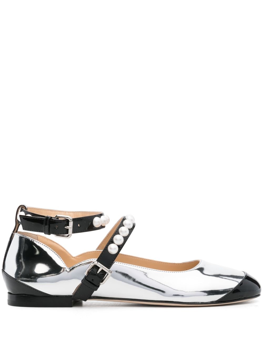 Mach & Mach two-tone ballerina shoes