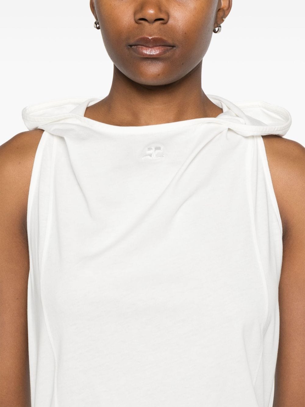 Courreges Hooded tank top