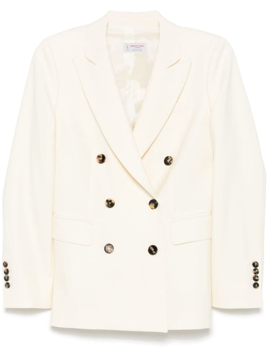 Alberto Biani Wool double-breasted jacket