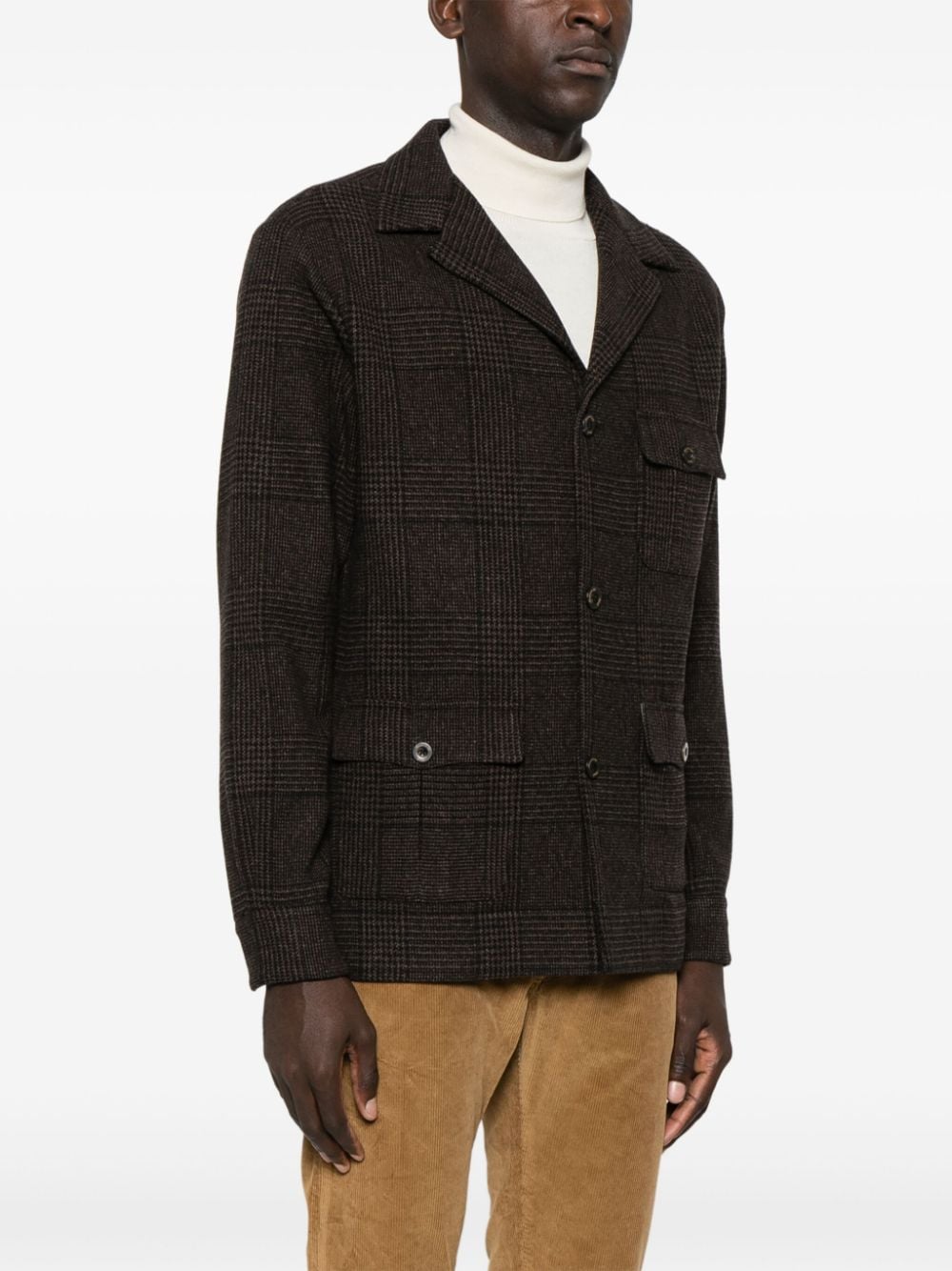 Finamore 1925 Napoli Wool single-breasted jacket