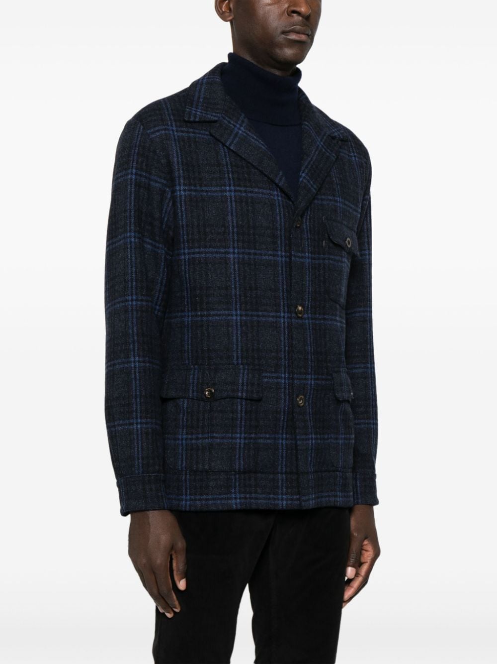 Finamore 1925 Napoli Wool single-breasted jacket