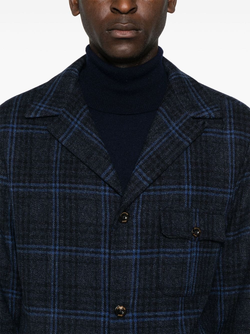 Finamore 1925 Napoli Wool single-breasted jacket