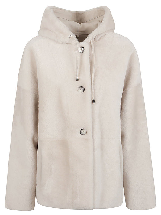 Enes Fur hooded jacket