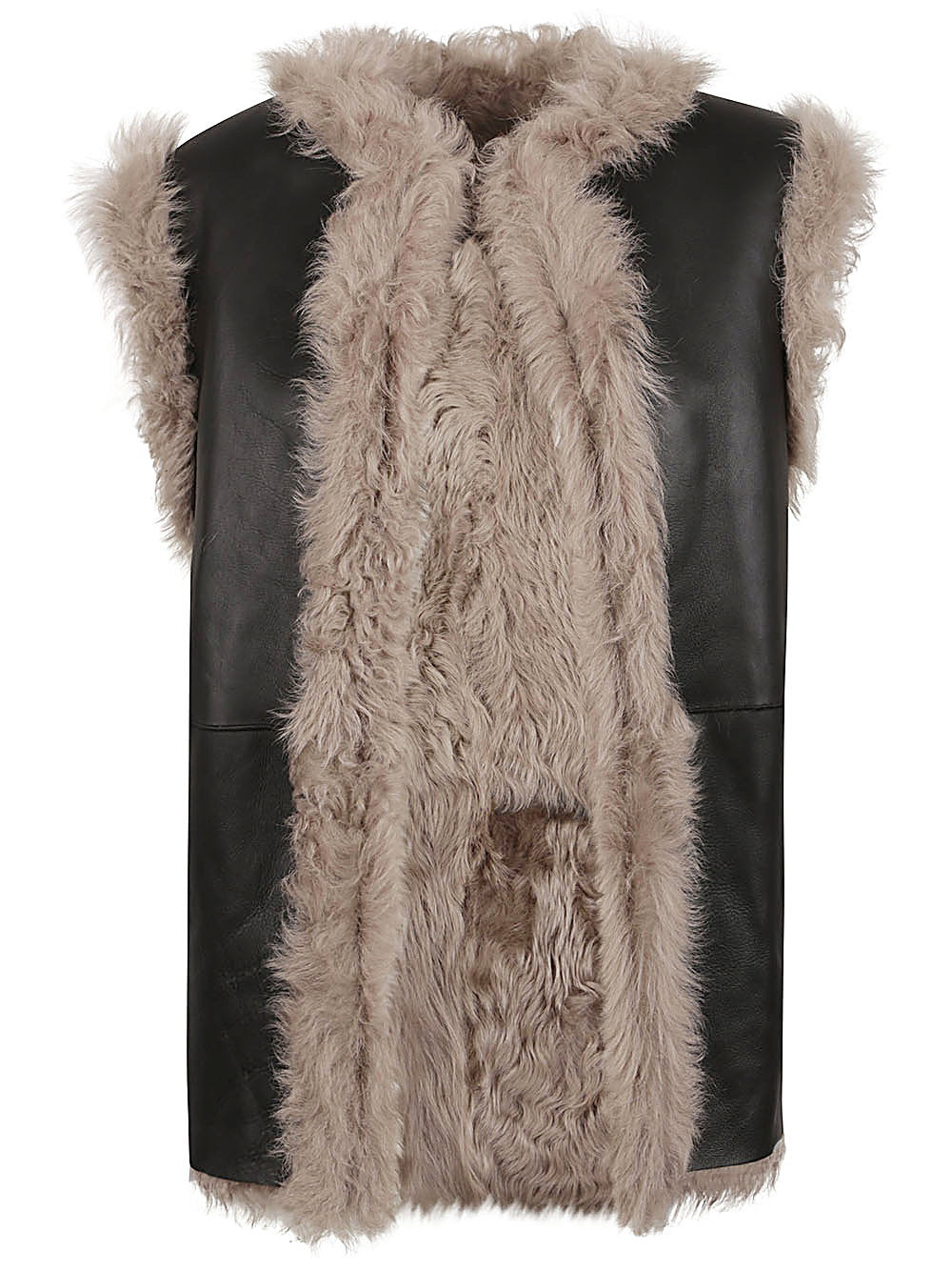 Enes Sleeveless fur coat