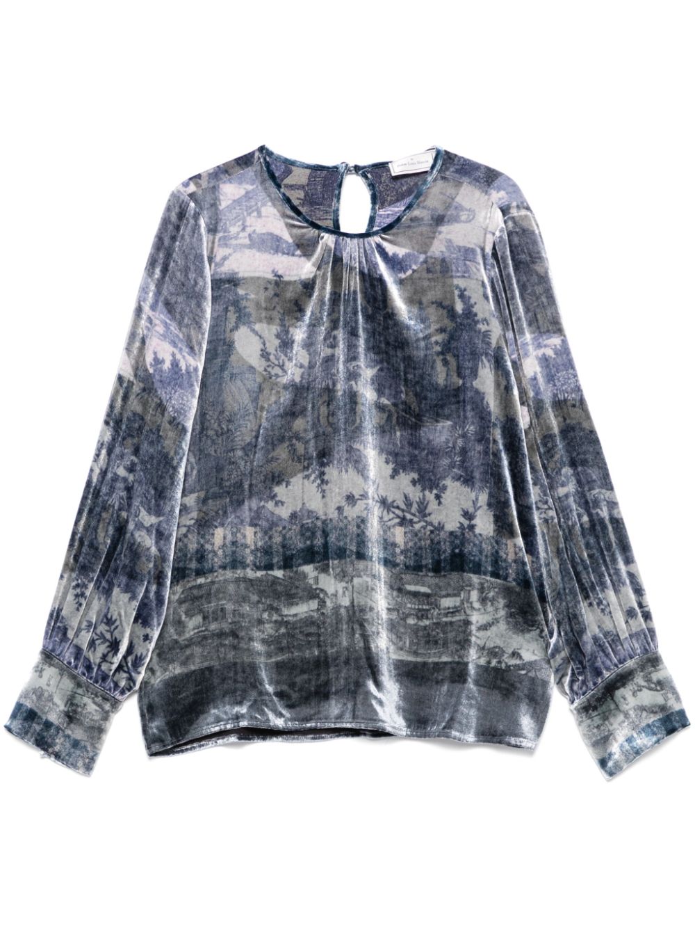 Pierre Louis Mascia Silk printed blouse