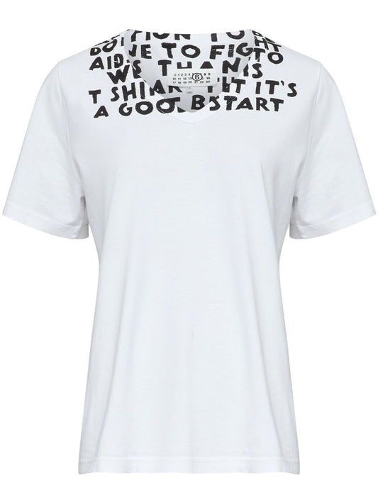 MM6 Maison Margiela Printed cotton t-shirt