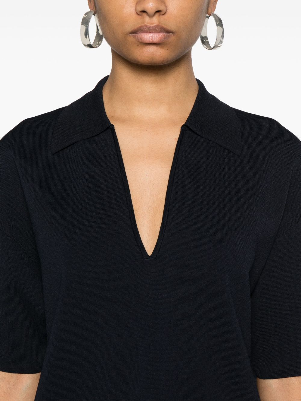 Parosh P.A.R.O.S.H. mini dress with collar detail and V-neckline