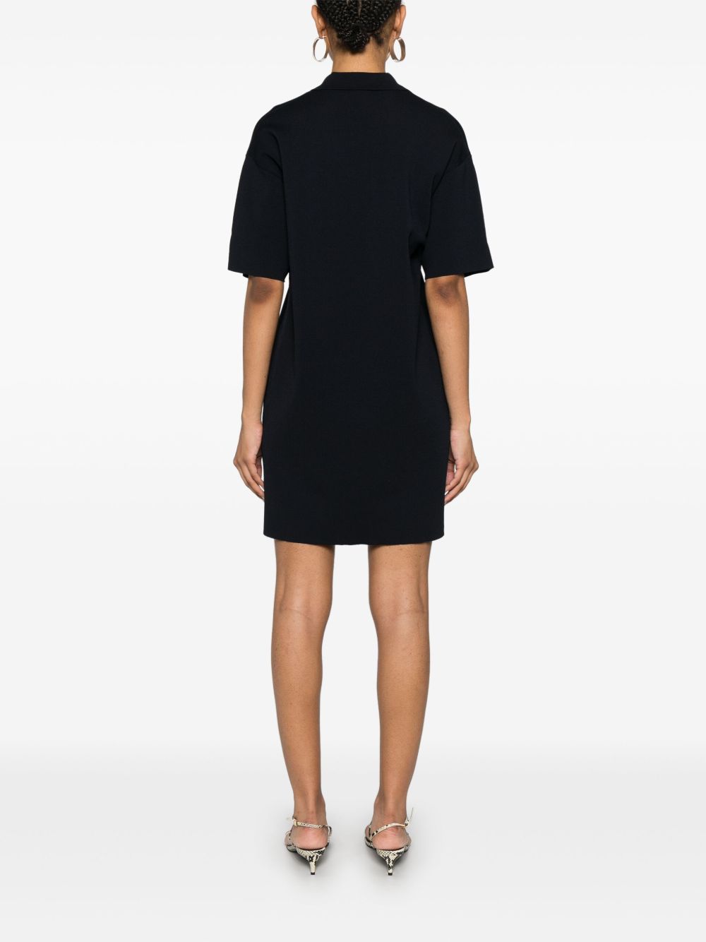 Parosh P.A.R.O.S.H. mini dress with collar detail and V-neckline