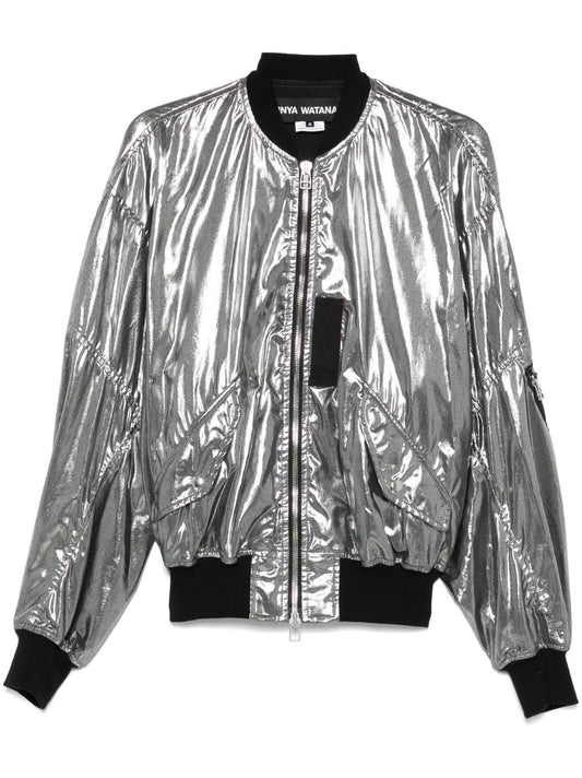 Junya Watanabe Metallic effect bomber jacket