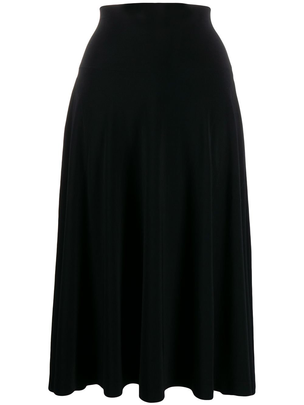 Norma Kamali Flared jersey skirt