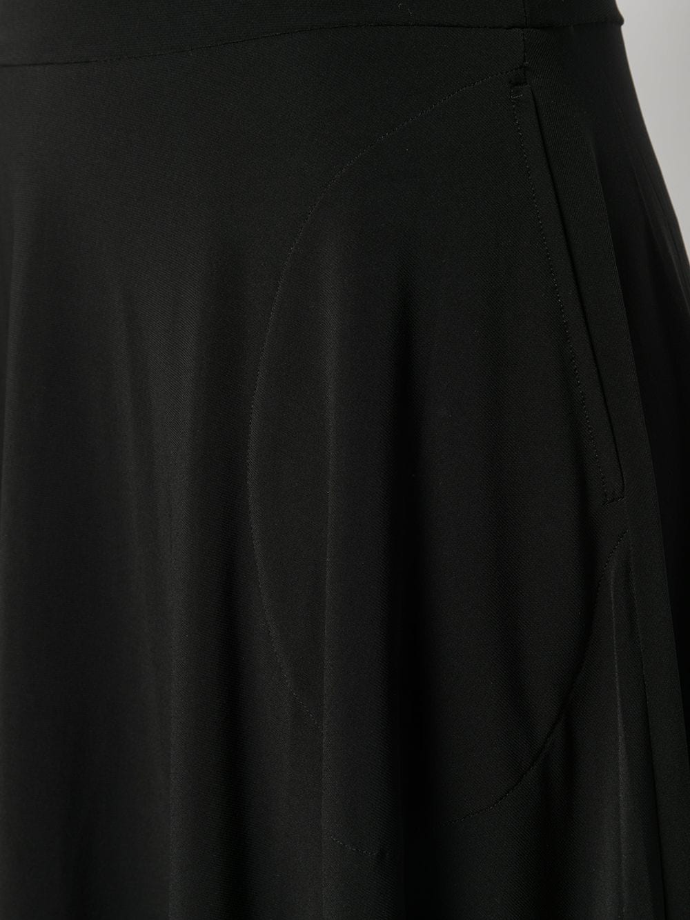 Norma Kamali Flared jersey skirt