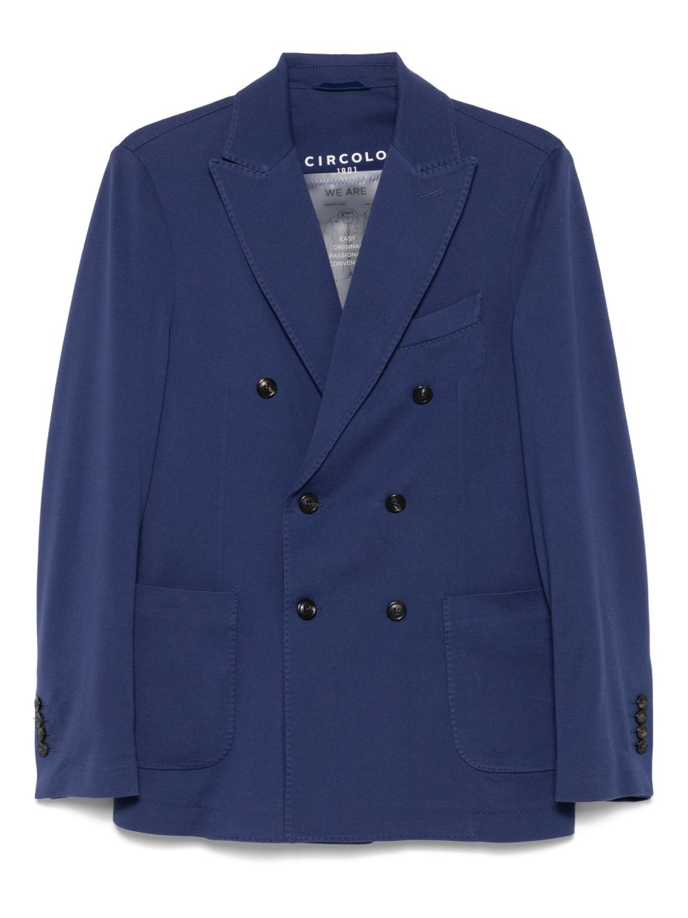 Circolo 1901 English rear vents Cotton double-breasted jacket