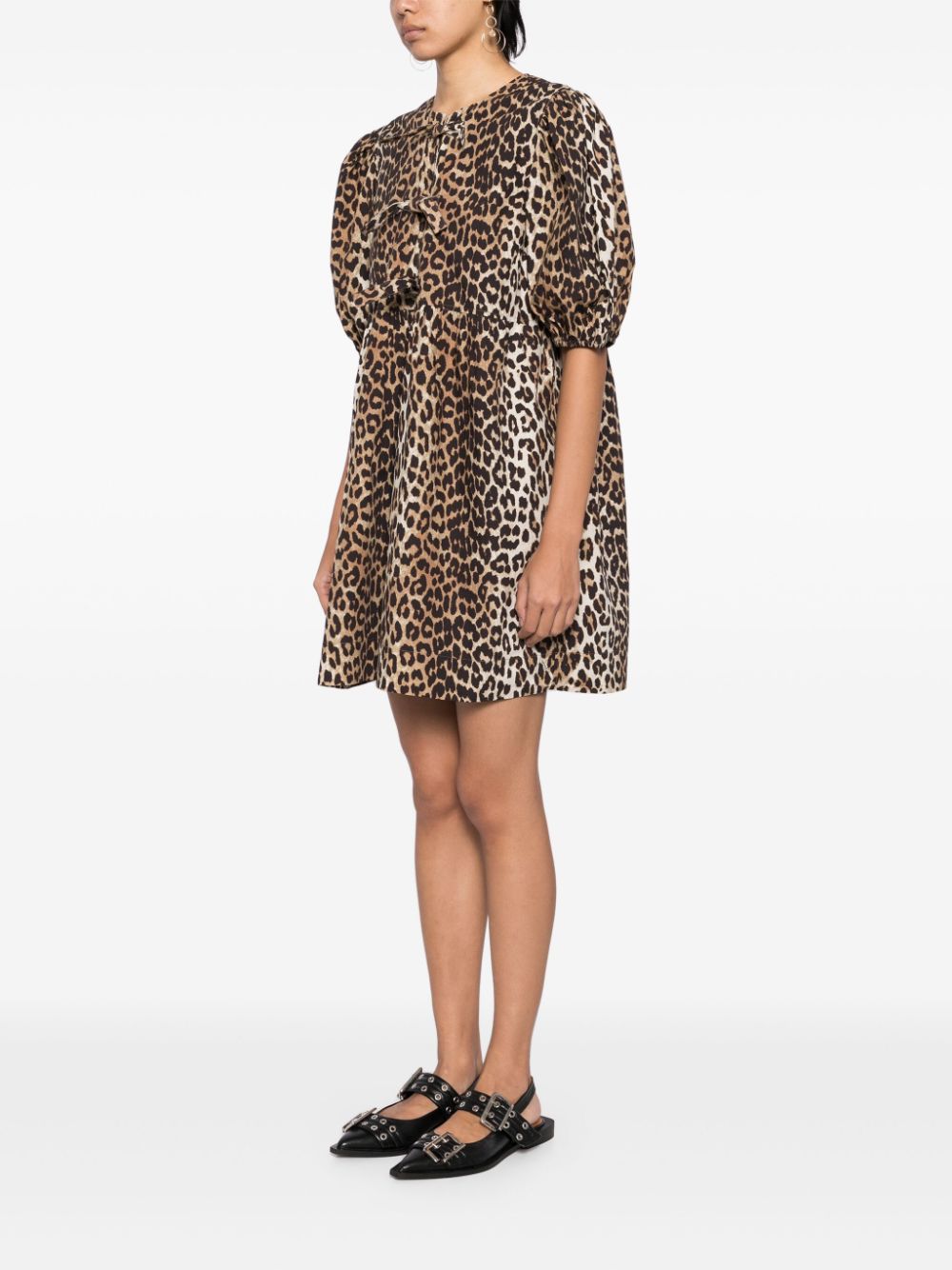 Ganni Conscious Criteria page Organic cotton mini dress